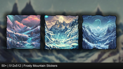 Frozen Mountain Stickers 