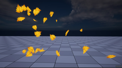 Leaf snow coin currency debris vfx package 