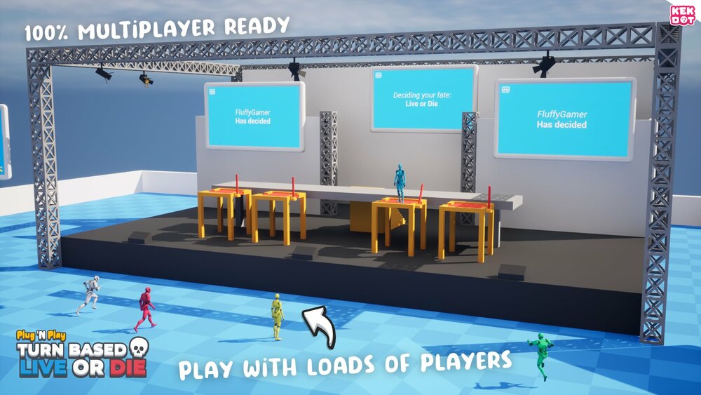 Live or Die - Multiplayer Party Game Template - Blueprints - By Kekdot 