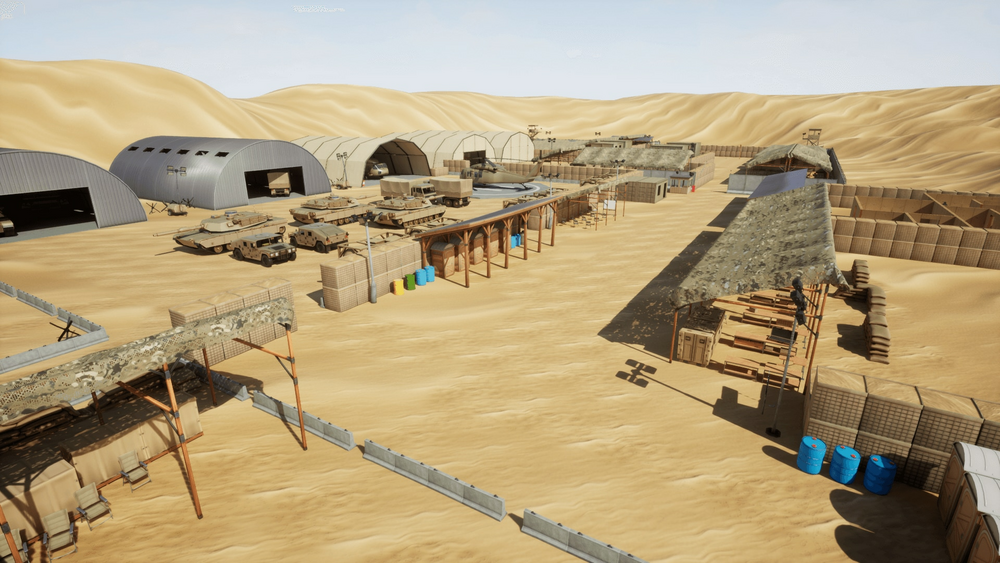 Stylized Military Base 