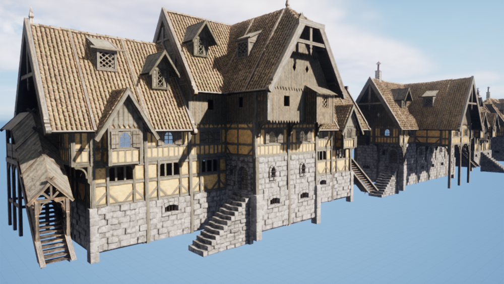 Medieval Town Houses 2.0: Tavern on the crossroads 