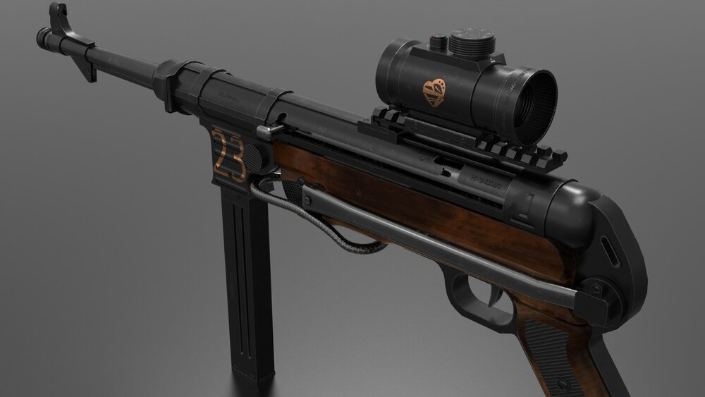 MP 40 Submachine Gun 