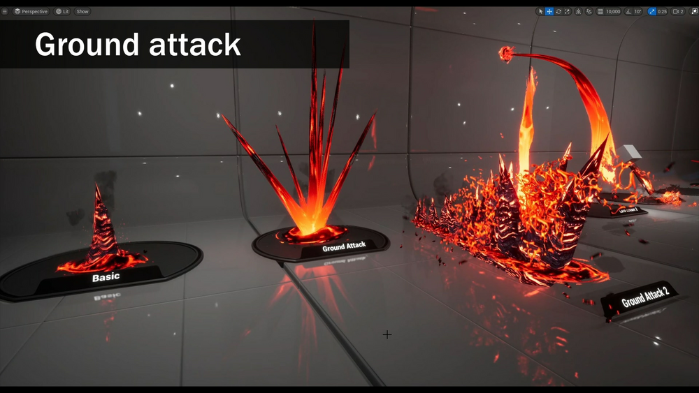 Lava VFX with Blueprint 