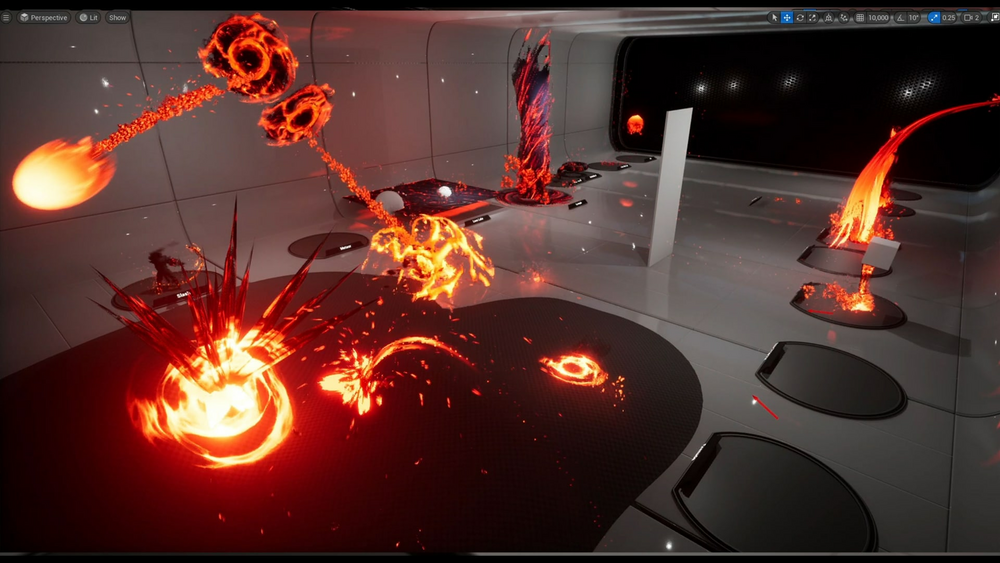 Lava VFX with Blueprint 