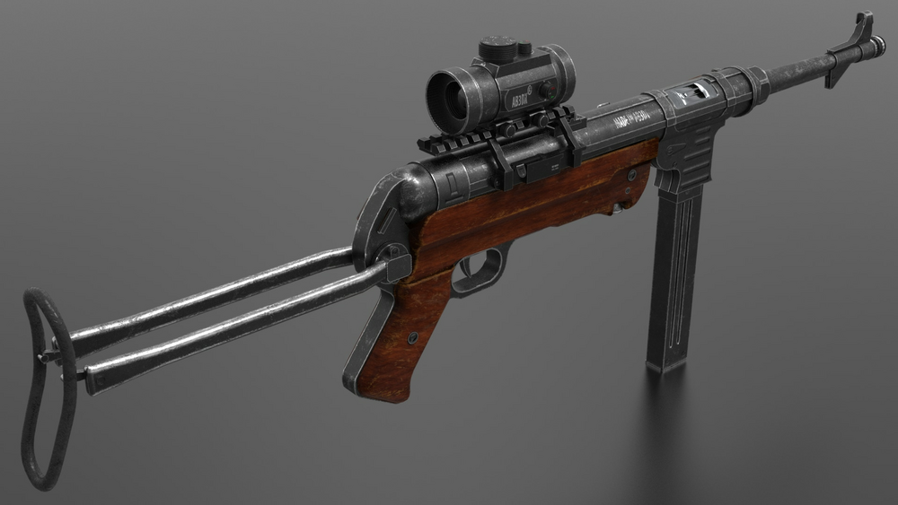 MP 40 Submachine Gun 