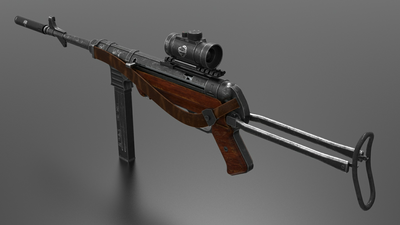 MP 40 Submachine Gun 