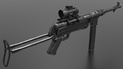 MP 40 Submachine Gun 