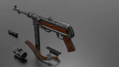 MP 40 Submachine Gun 