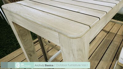 ArchViz Basics - Outdoor Furniature - Pack Vol.1 