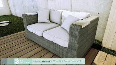 ArchViz Basics - Outdoor Furniature - Pack Vol.1 