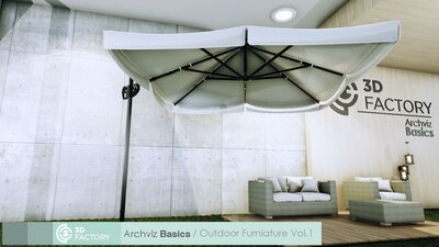 ArchViz Basics - Outdoor Furniature - Pack Vol.1 