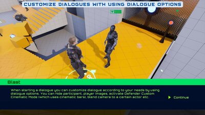 Defender: Animated Dialogue System 