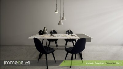 ArchViz Furniture - Table Set Vol 1 