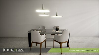 ArchViz Furniture - Table Set Vol 1 