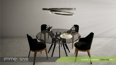 ArchViz Furniture - Table Set Vol 1 