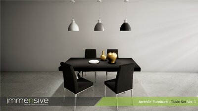 ArchViz Furniture - Table Set Vol 1 