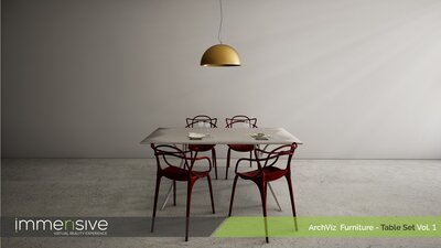 ArchViz Furniture - Table Set Vol 1 