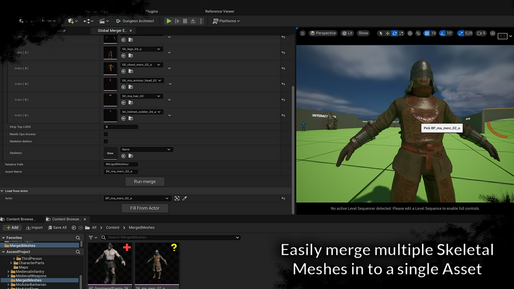 Skeletal Mesh Merger V1.1 