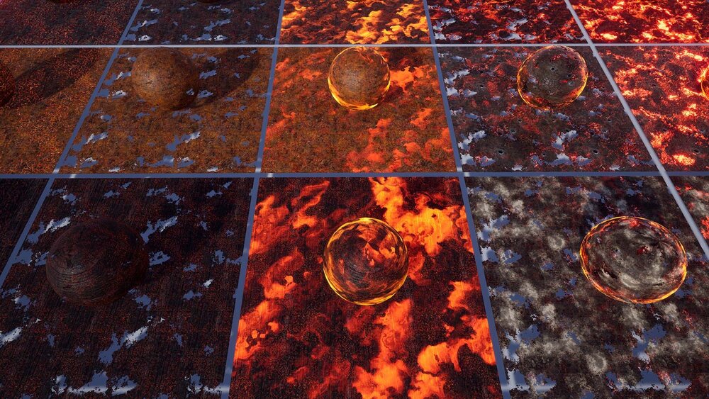 120 Animated Burning Materials 