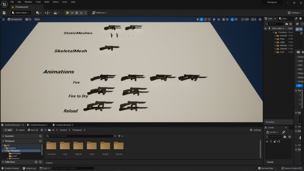 M1A1 - WW2 Submachine Gun 