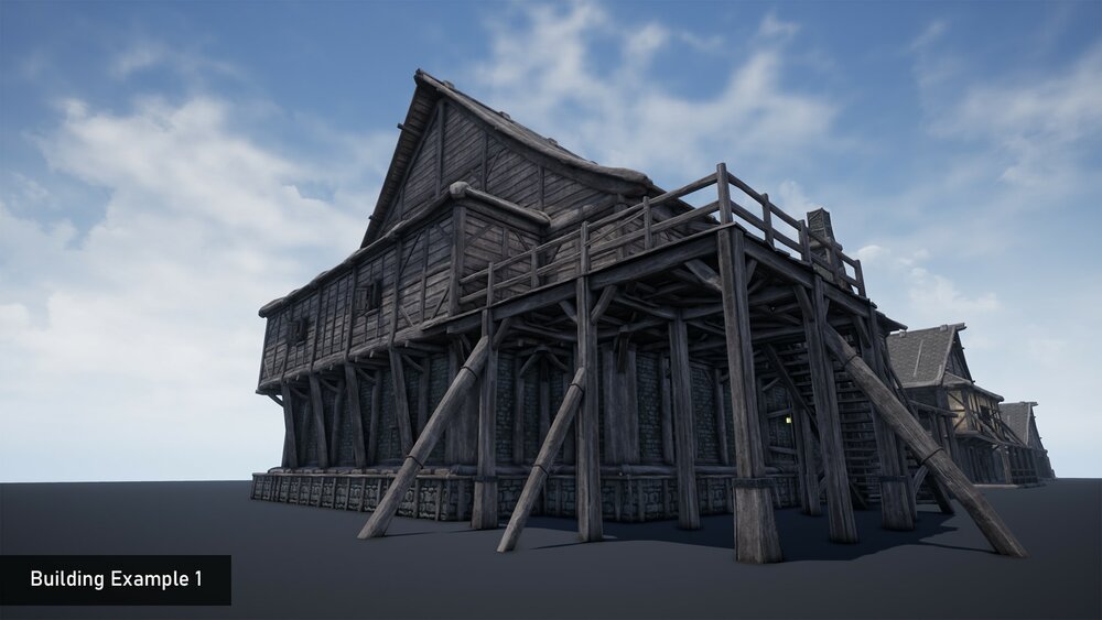 Modular Medieval/Fantasy Building & Props Pack 