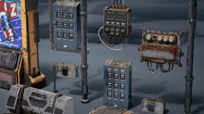 Future City VOL.1 - City Props (Nanite + LP) 