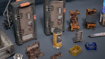 Future City VOL.1 - City Props (Nanite + LP) 