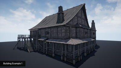 Modular Medieval/Fantasy Building & Props Pack 