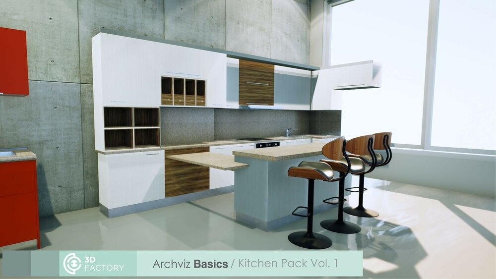 ArchViz Basics - Kitchen Pack 