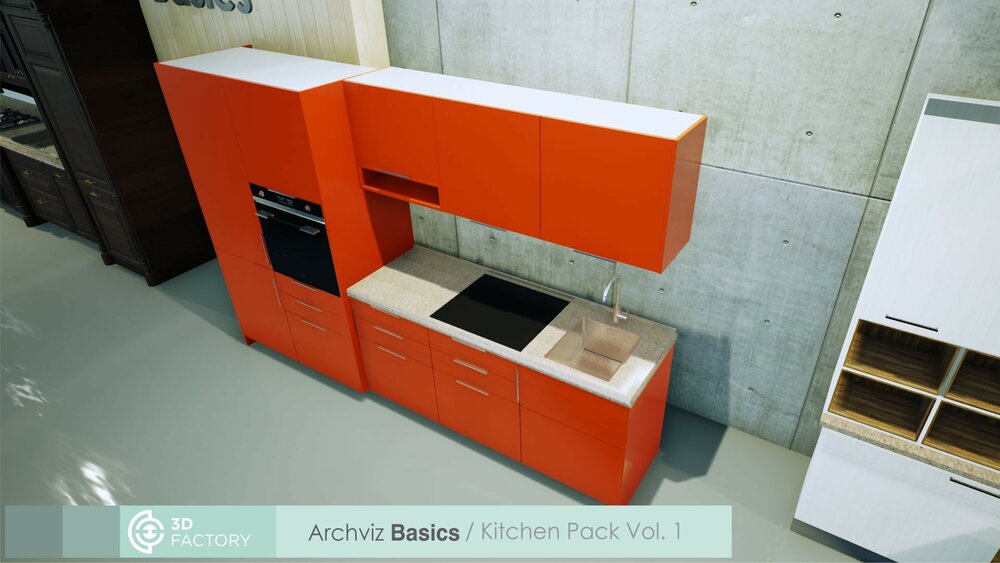 ArchViz Basics - Kitchen Pack 