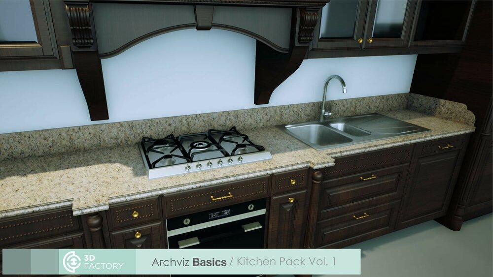 ArchViz Basics - Kitchen Pack 