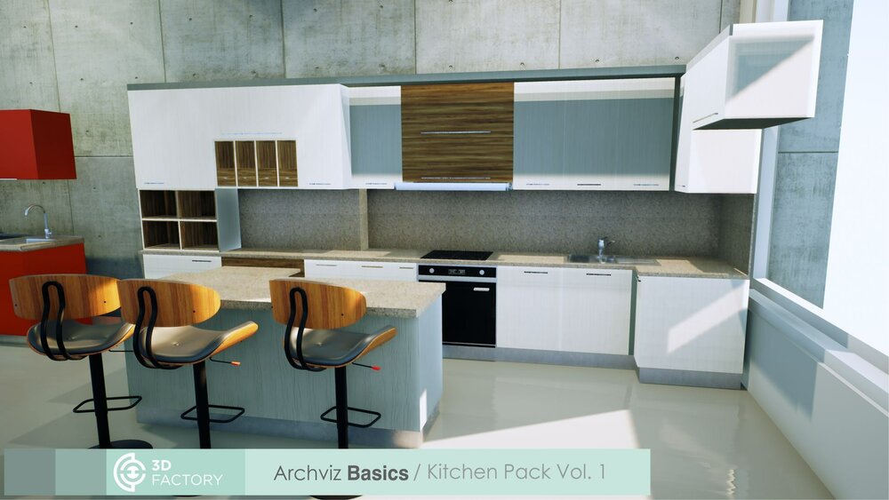 ArchViz Basics - Kitchen Pack 