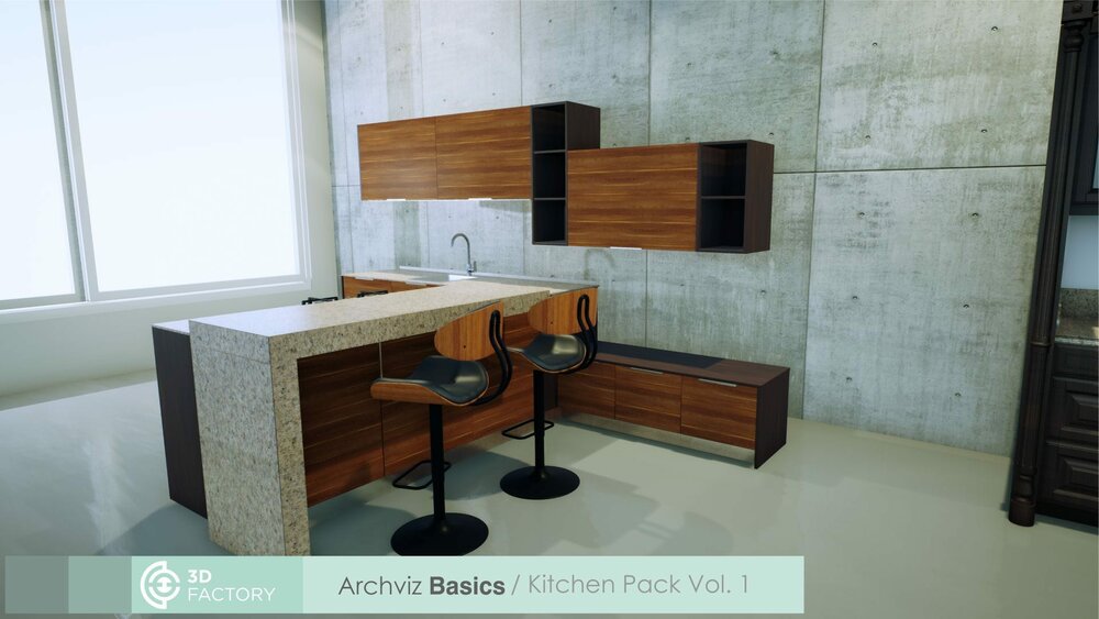 ArchViz Basics - Kitchen Pack 