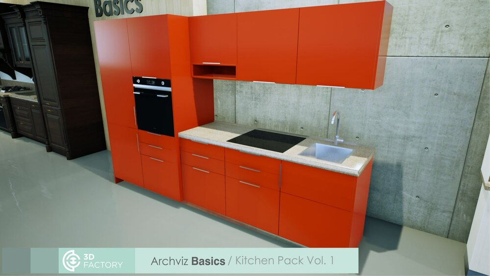 ArchViz Basics - Kitchen Pack 