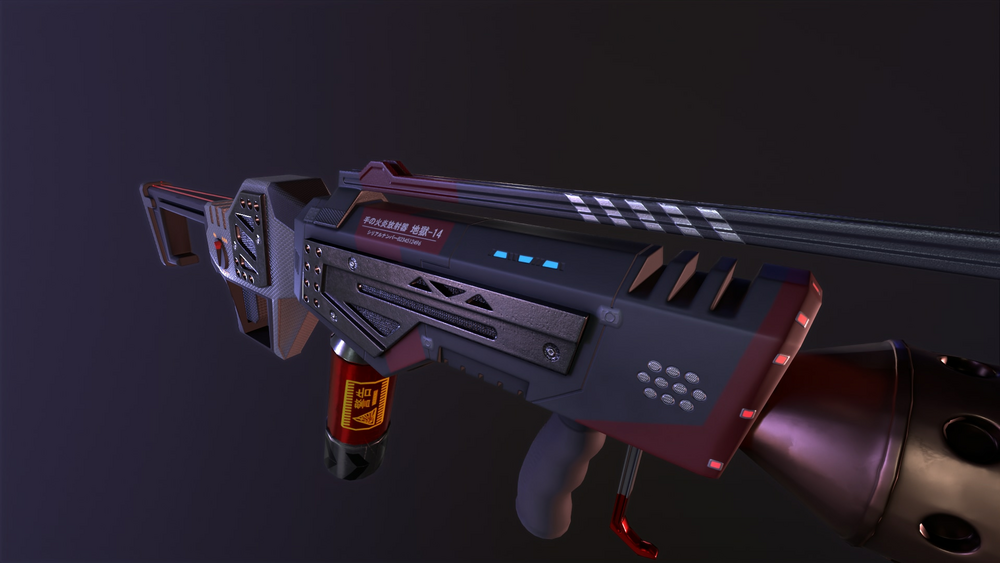 Sci-Fi Hand Flamethrower (Customizible Color) + VFX 