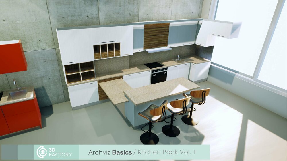 ArchViz Basics - Kitchen Pack 