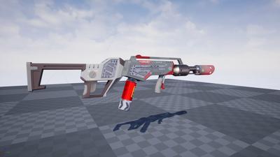 Sci-Fi Hand Flamethrower (Customizible Color) + VFX 