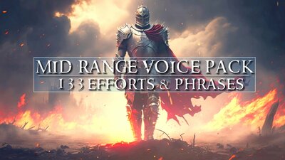 Mid Range Knight Voice Pack Of 133 Efforts and Phrases