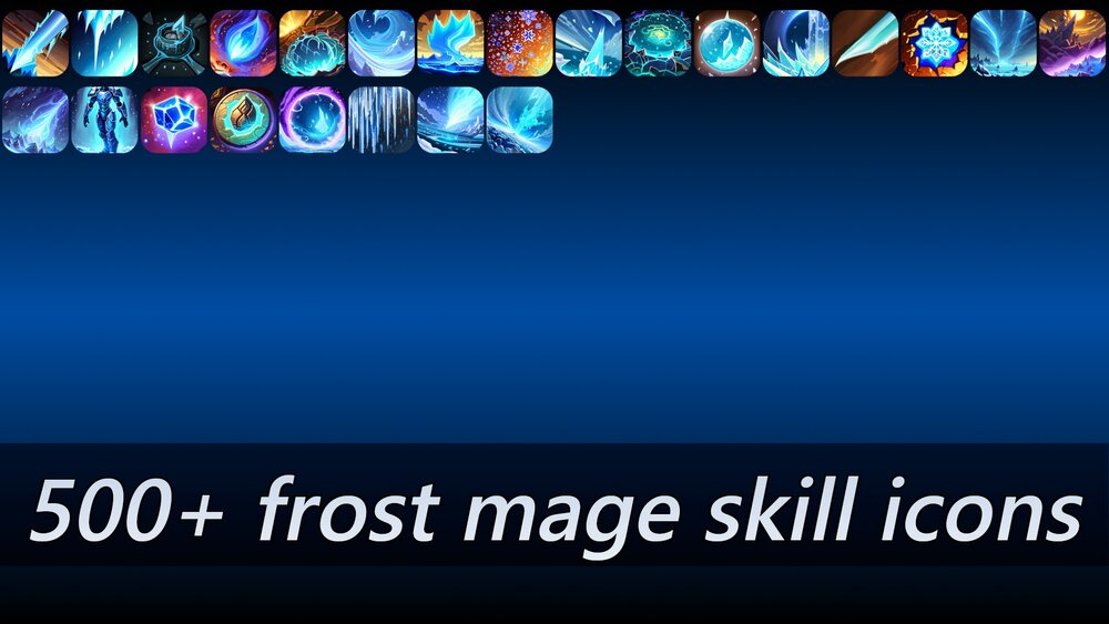 500+ frost mage skill icons 