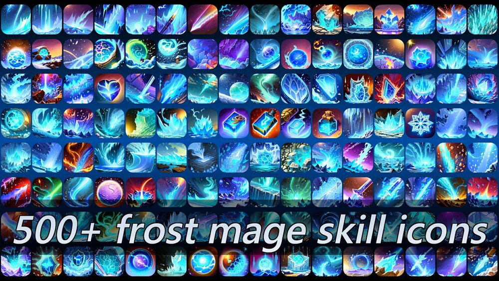 500+ frost mage skill icons 