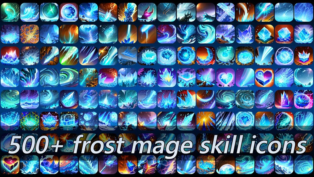 500+ frost mage skill icons 