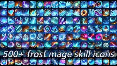 500+ frost mage skill icons 