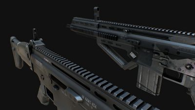 Animated Belgian Assault Rifle FPS Weapons Pack 