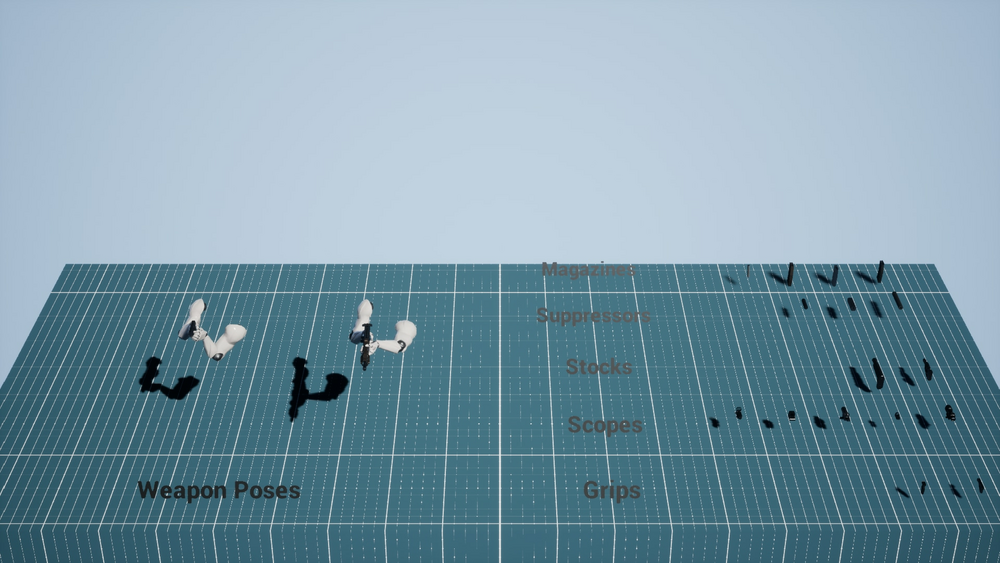 Procedural FPS Template (W/In-game Gun customization) 