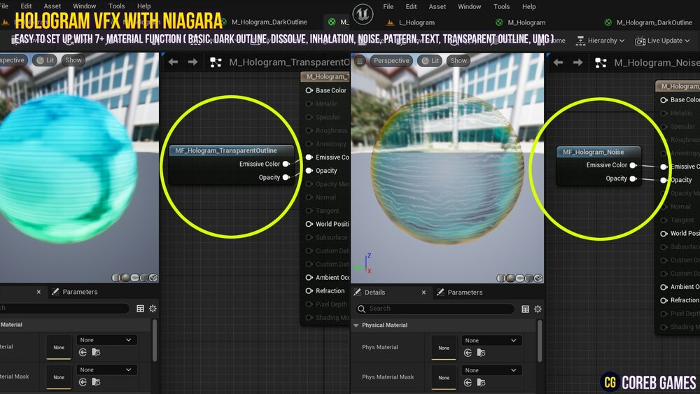 HOLOGRAM VFX With Niagara 2 