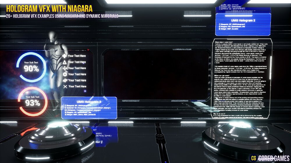 HOLOGRAM VFX With Niagara 2 