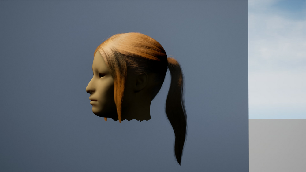 Female Hair Pack For Games 