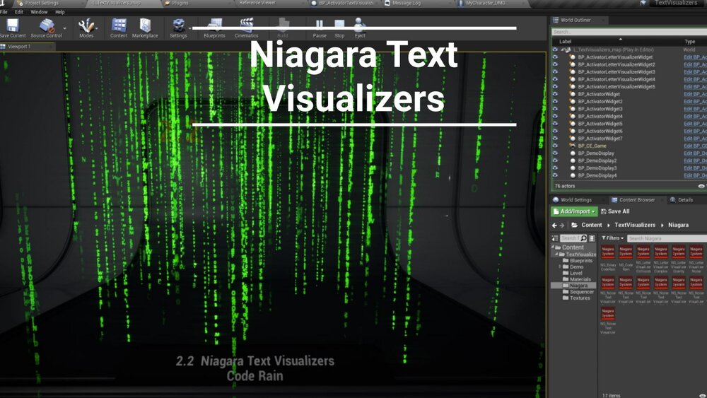 Niagara Text Visualizers 