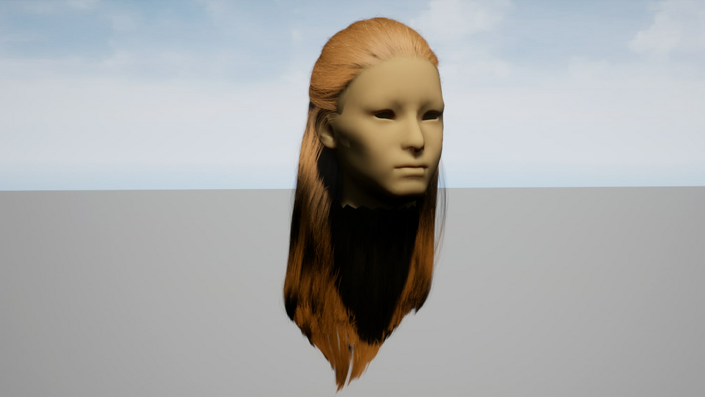 Female Hair Pack For Games 