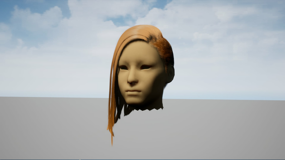 Female Hair Pack For Games 